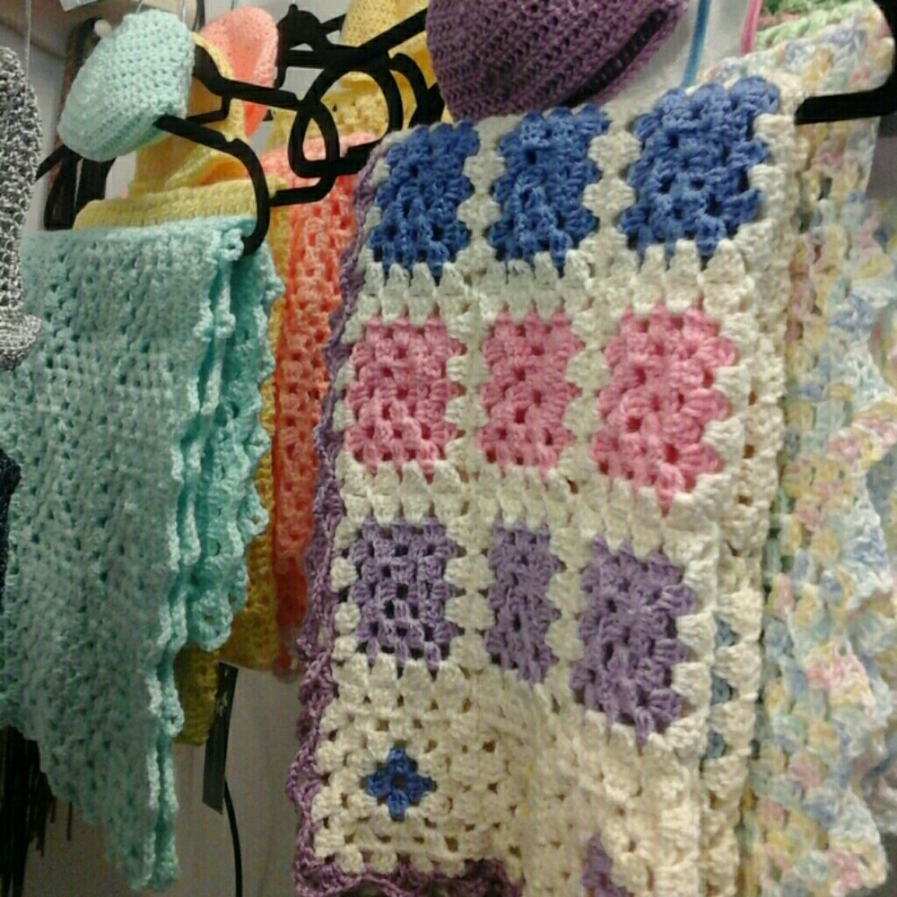 Crocheted Baby Blankets, Clothing,Jewelry.